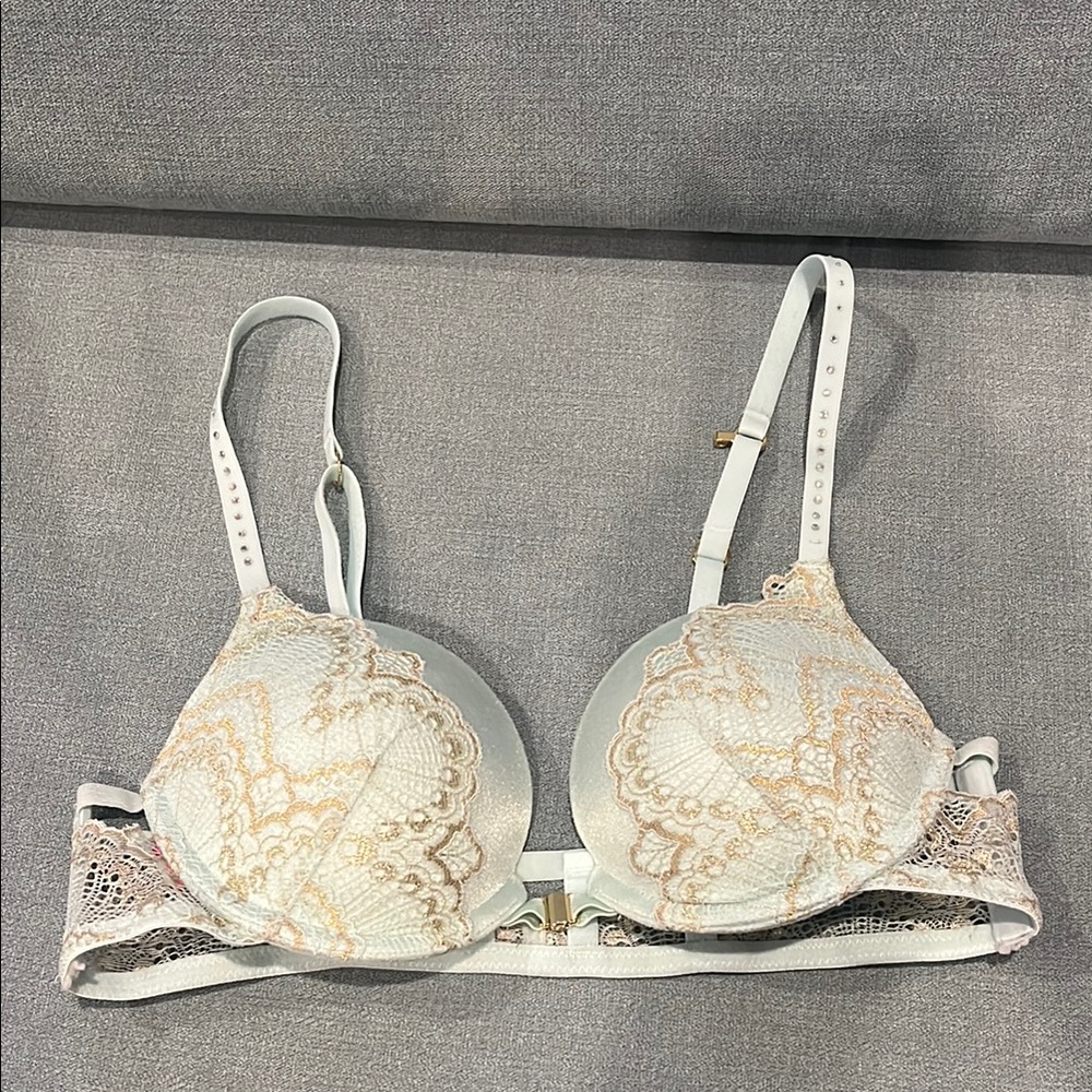 La SENZA Blue and Gold Underwire Bra